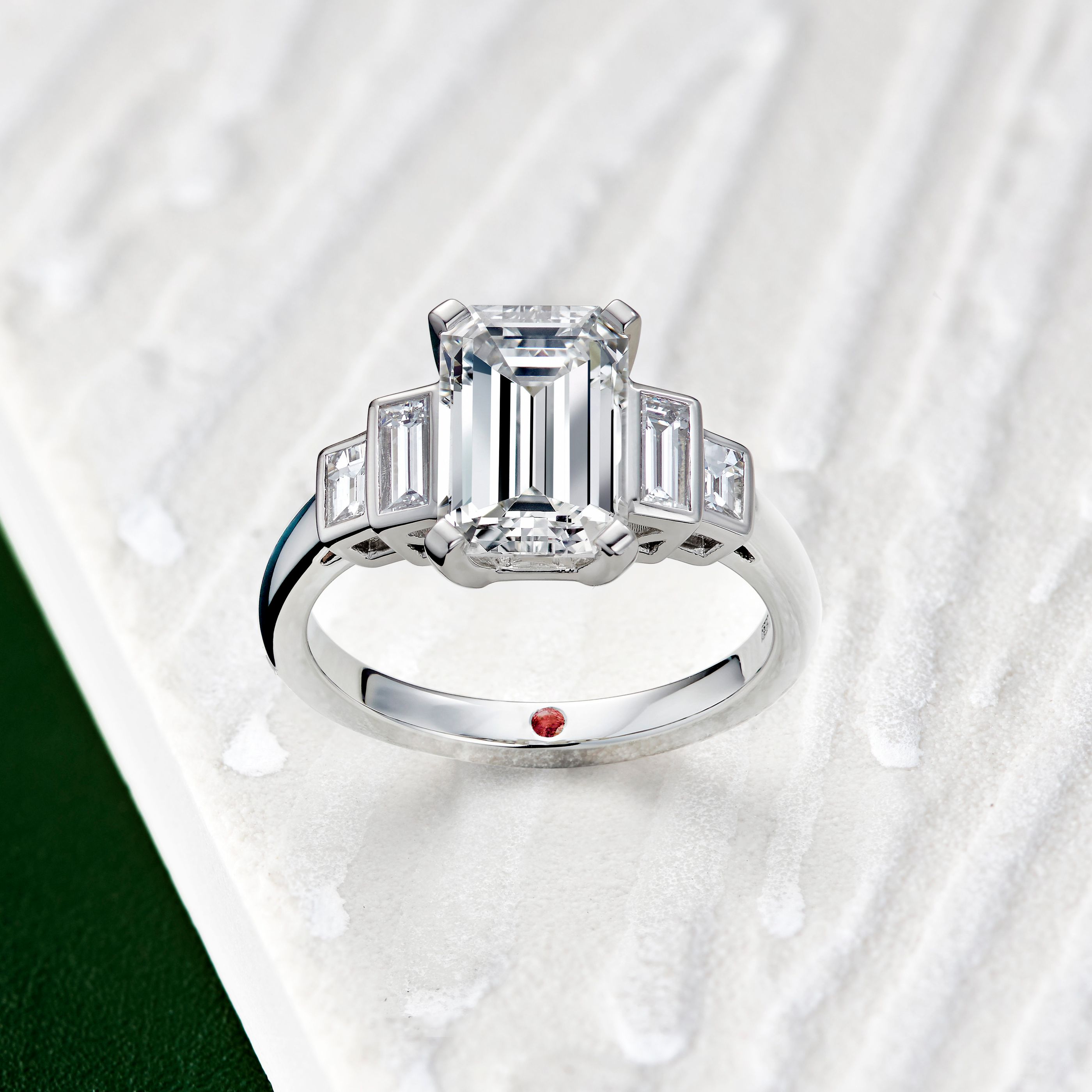 Five stone engagement ring