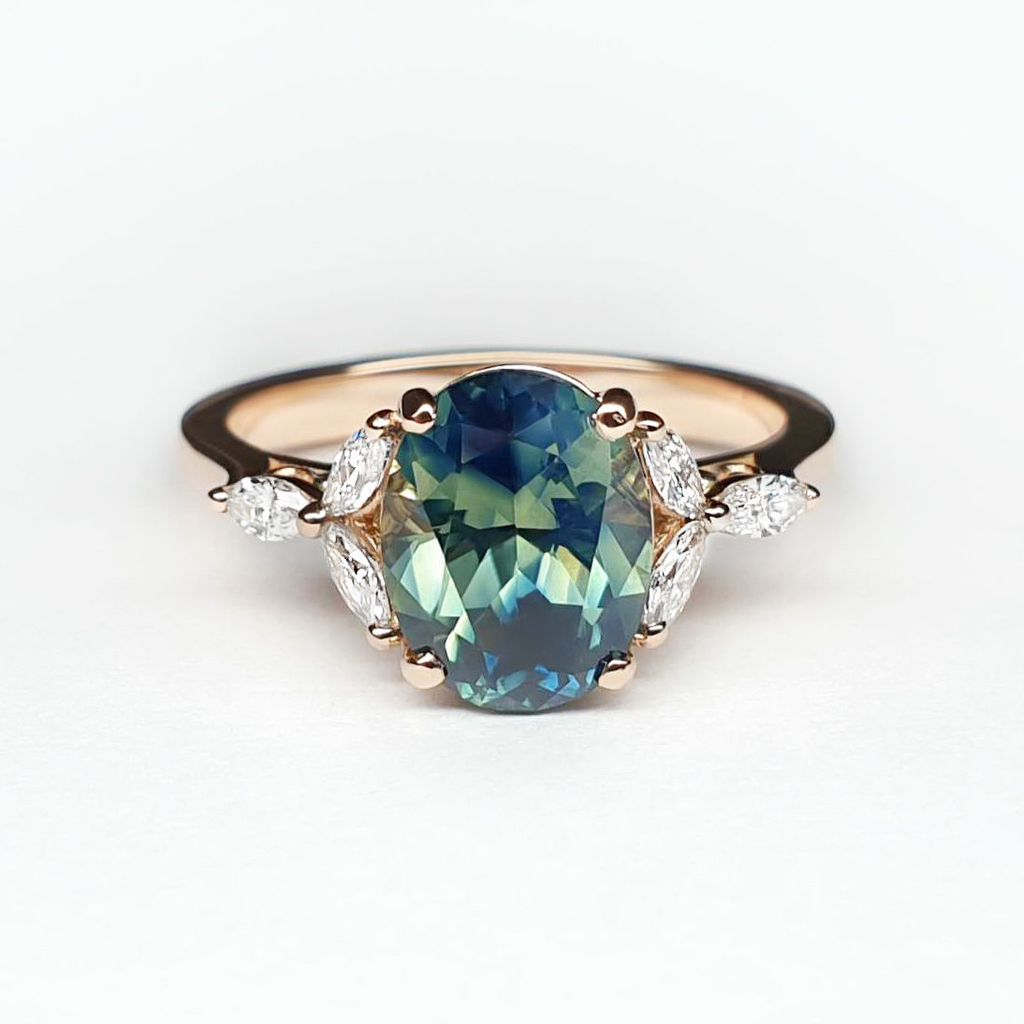 Marquise diamond petals