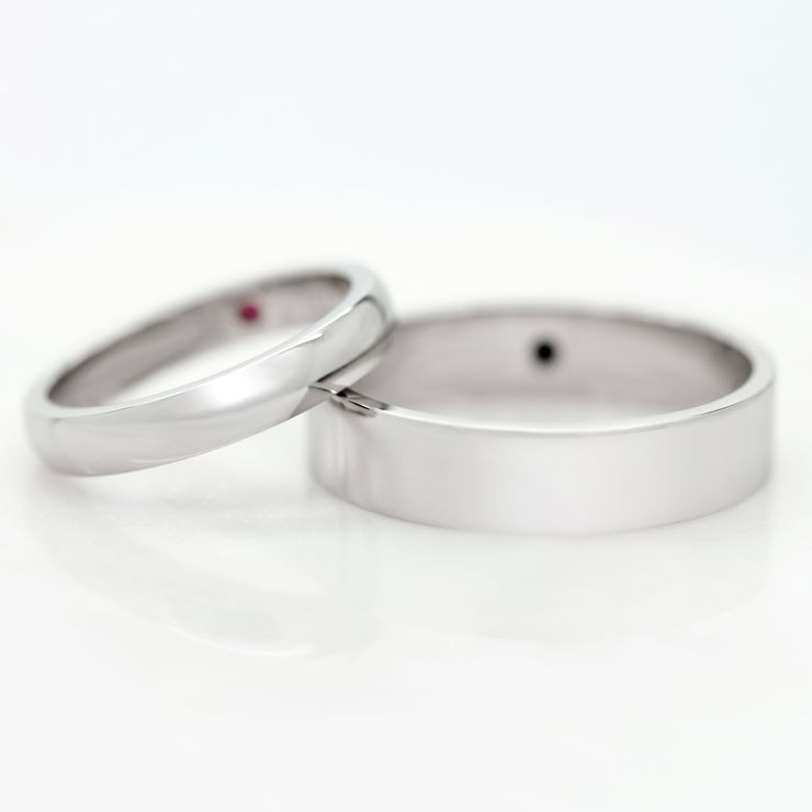 Plain mens wedding bands