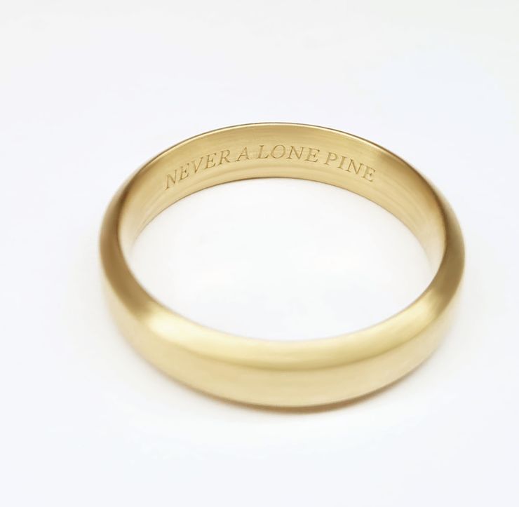 Wedding ring engraving inscription