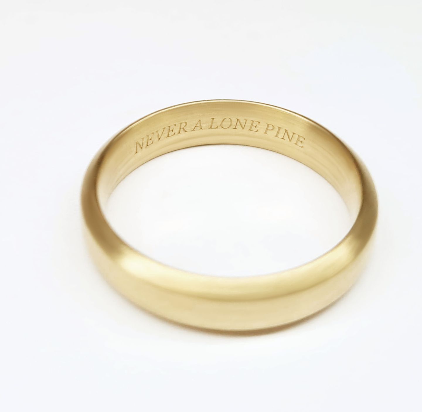Wedding ring engraving inscription