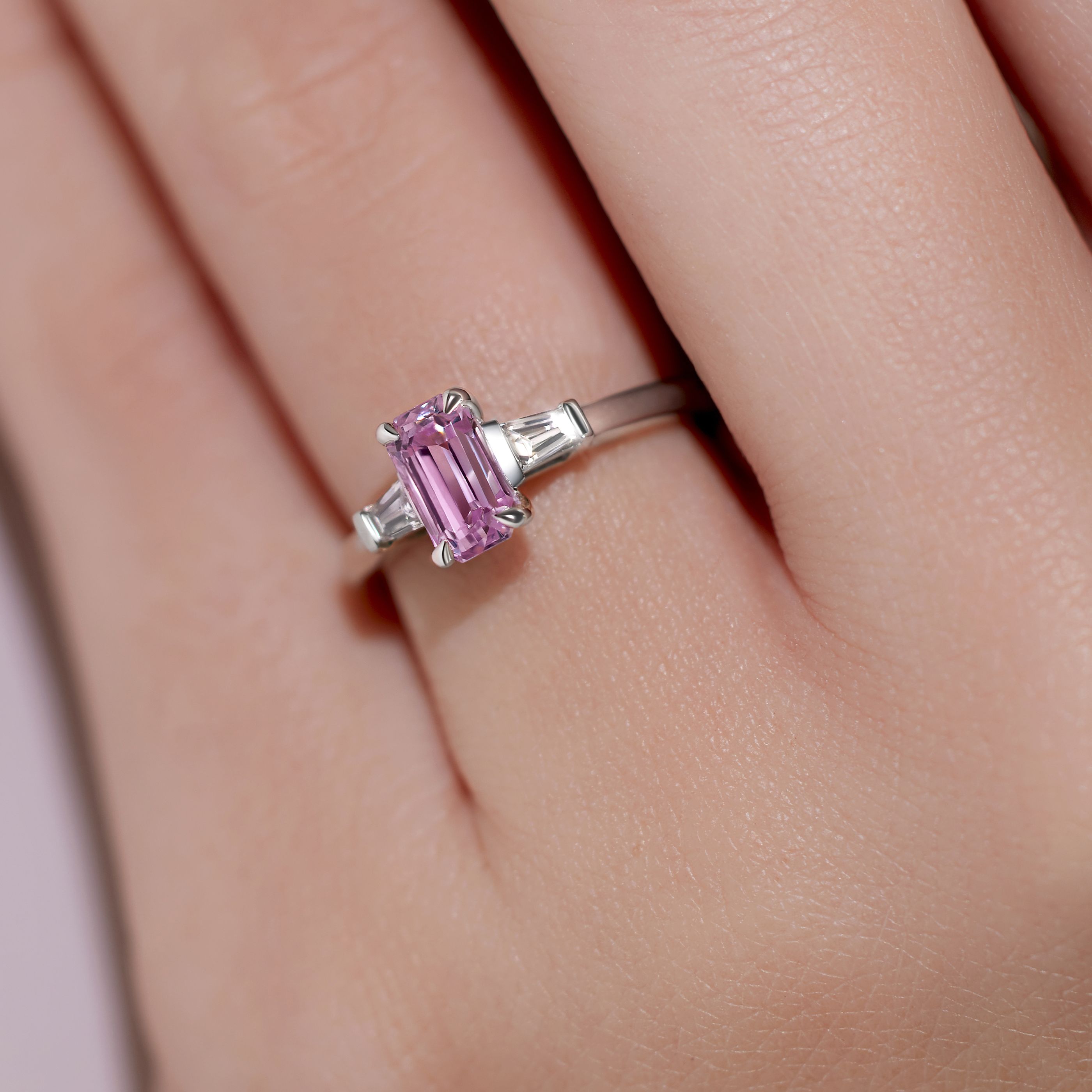 Pink Engagement Ring
