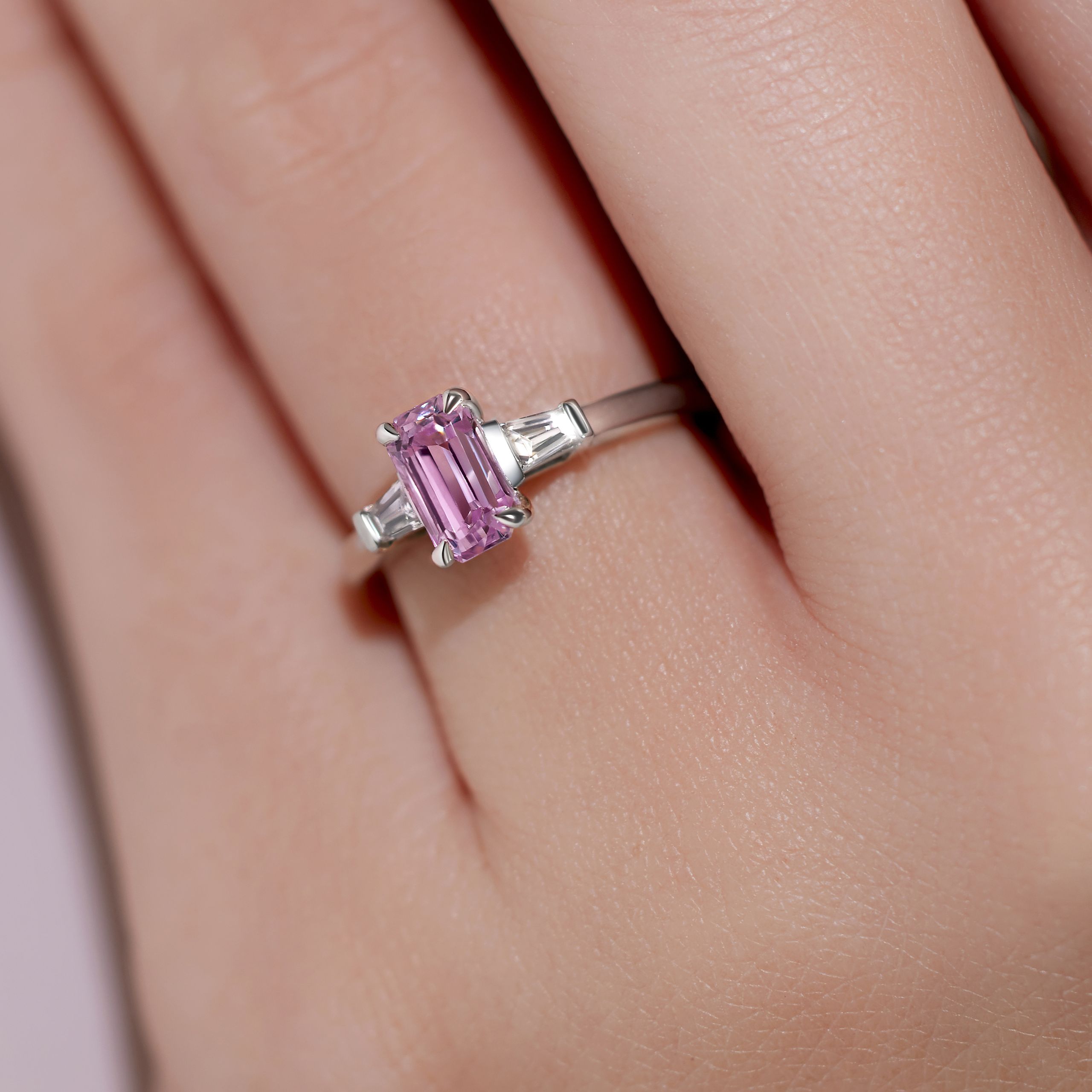 Pink Engagement Ring