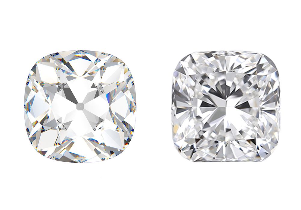 Old mine cut vs cushion cut