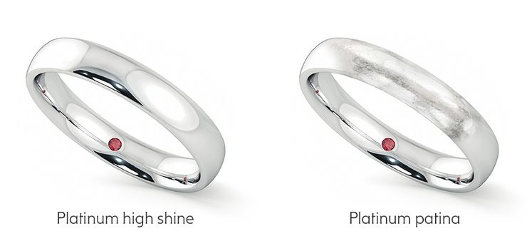 Platinum high shine polish vs patina