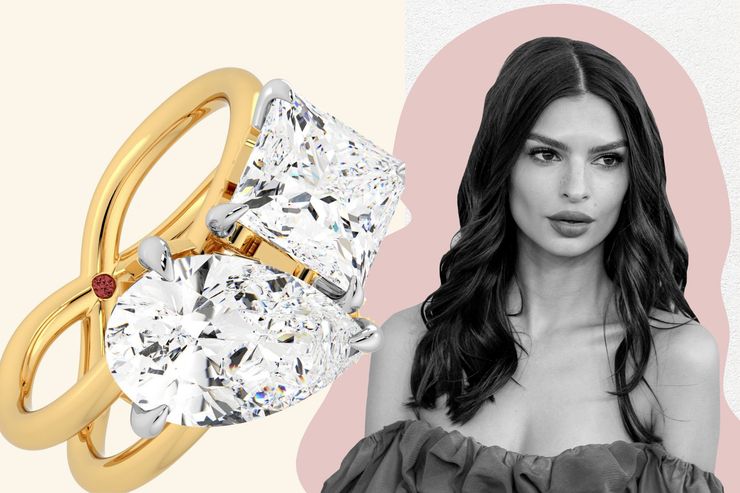 Separating Emily Ratajkowski’s Moi et Toi Diamond Engagement Ring