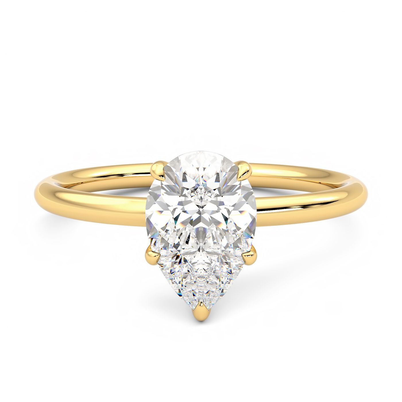 Demure pear front yellow