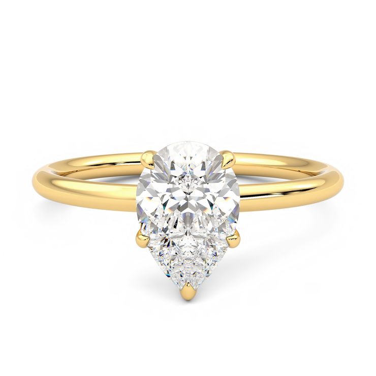 Demure pear front yellow