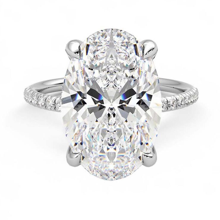 Oval Diamond Engagement Ring