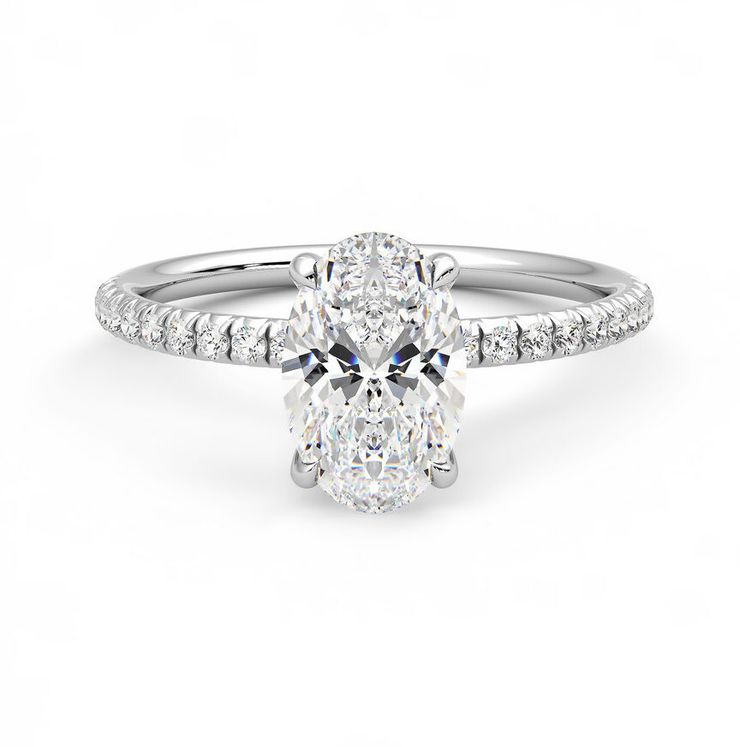 Dulcet oval engagement ring