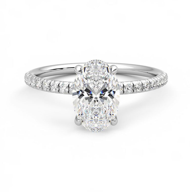 Dulcet oval engagement ring