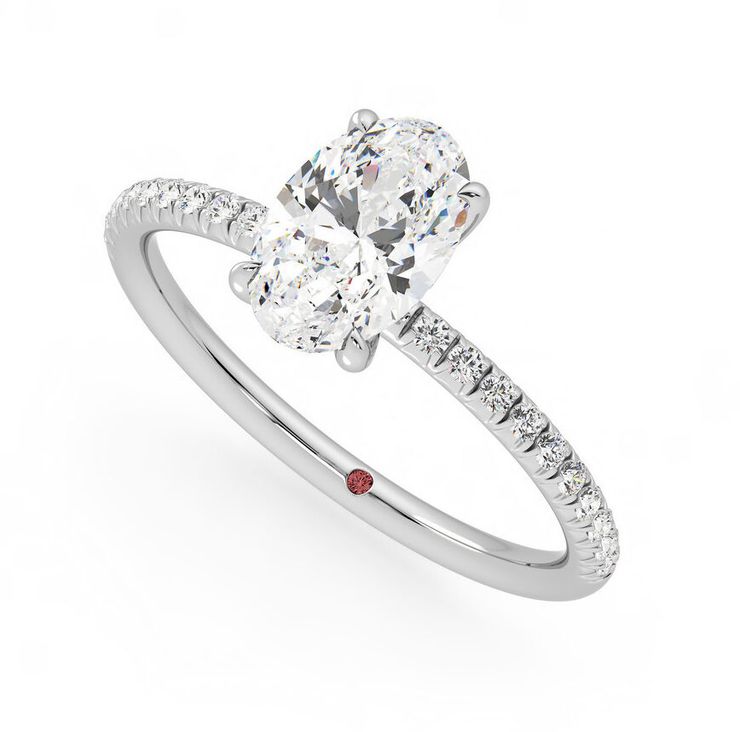 Dulcet oval engagement ring