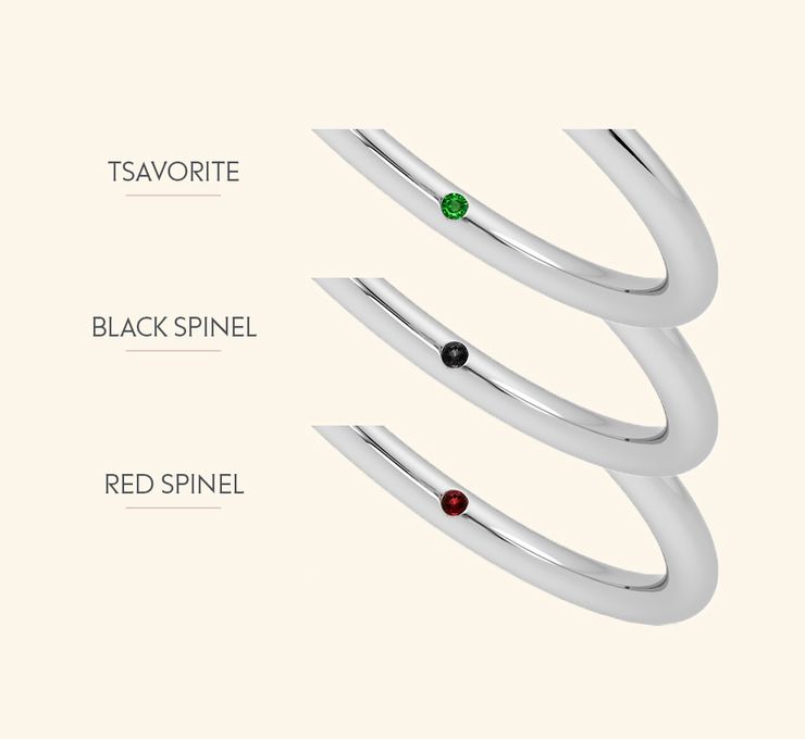 Signature Gemstones on Rings 5 no zircon