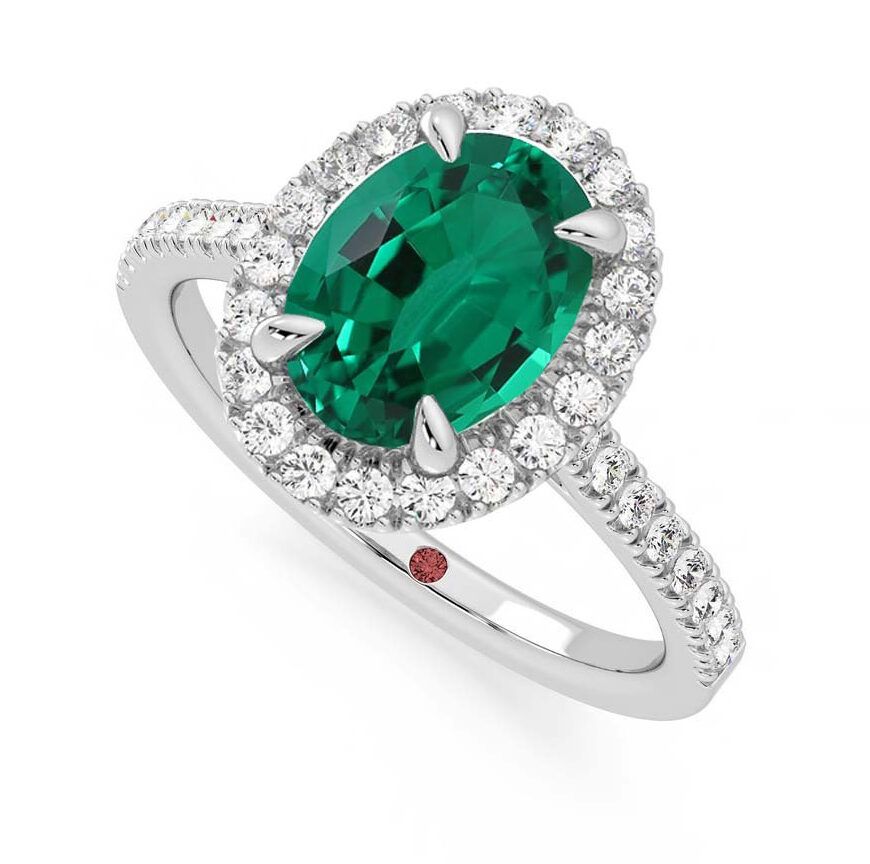 Emerald engagement ring