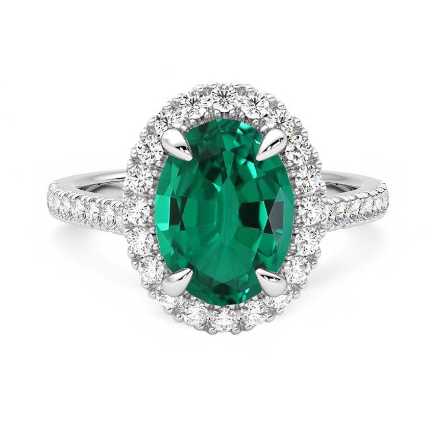 Emerald engagement ring