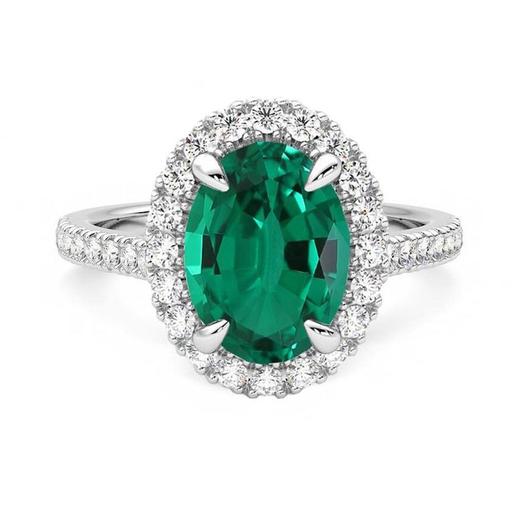 Emerald engagement ring