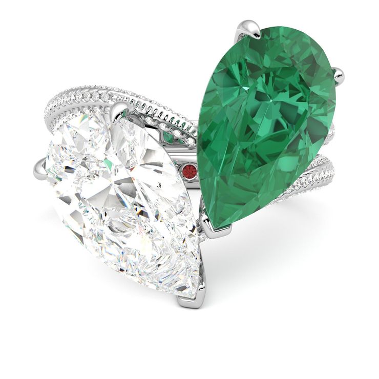Toi et Moi engagement rings