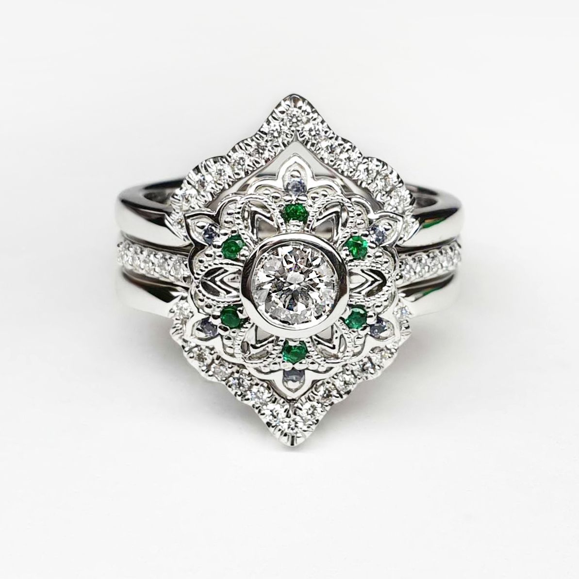 Samantha floral ring