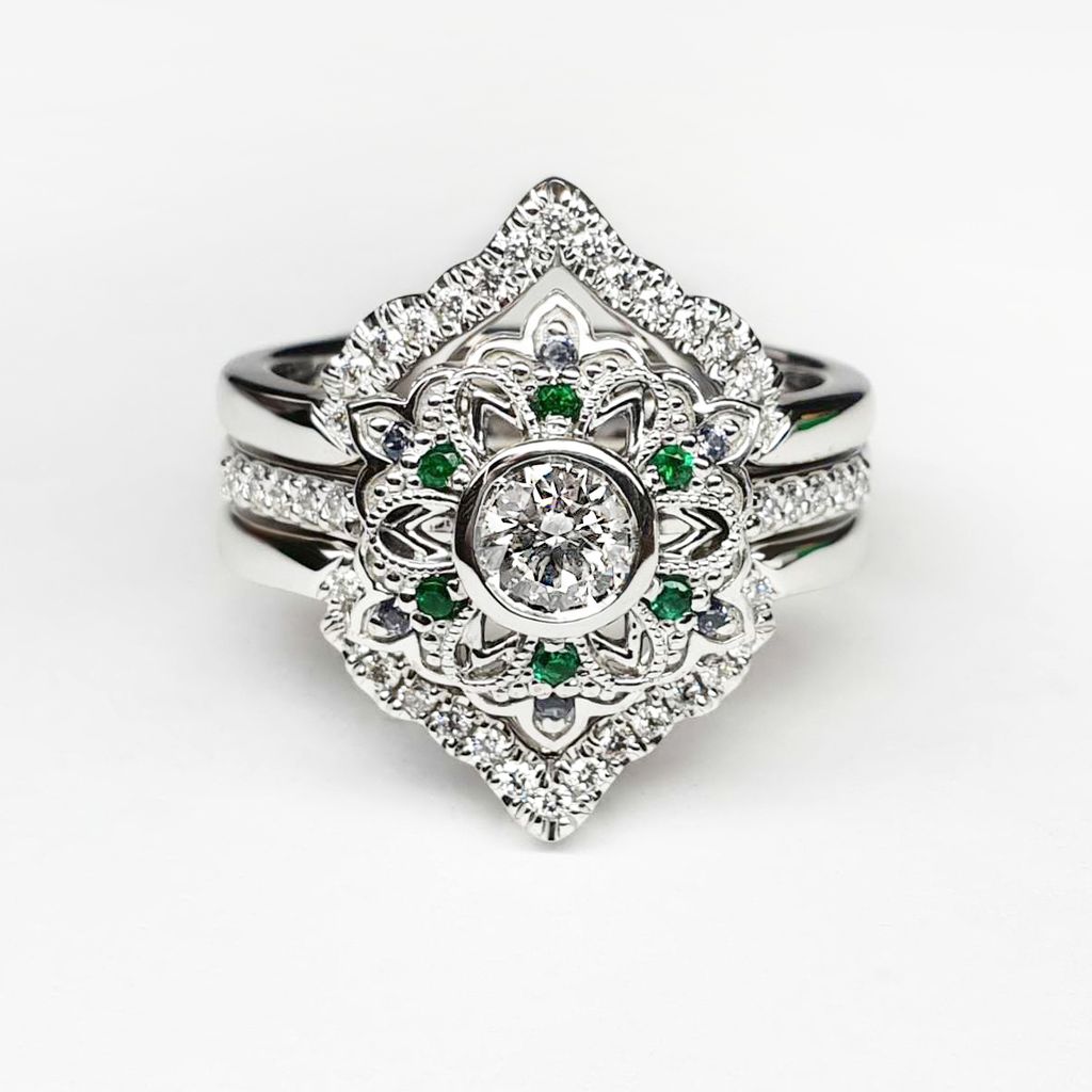 Samantha floral ring