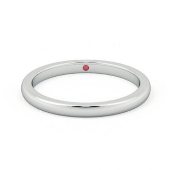 Ladies court wedding ring willow 2mm