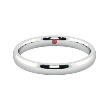 Mens court wedding ring aspen 3mm