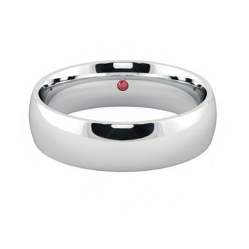 Mens court wedding ring birch 6mm