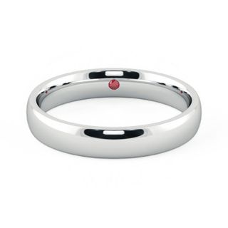 Mens court wedding ring 4mm