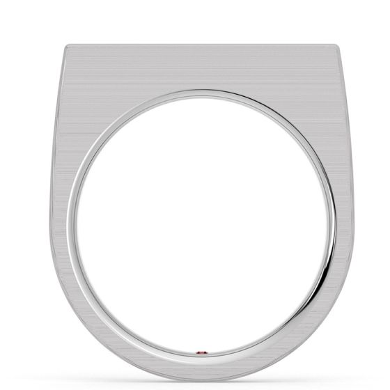 Kirsten Stewart engagement ring brushed platinum minimal band 2