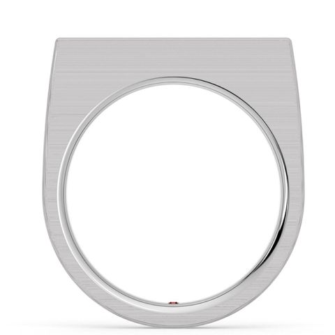 Kirsten Stewart engagement ring brushed platinum minimal band 2