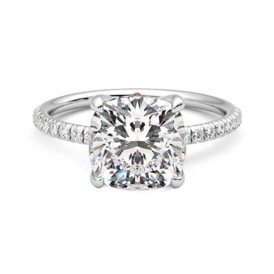 Lindsay Lohan cushion cut diamond engagement ring 2