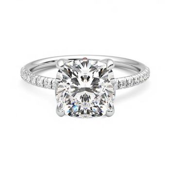 Lindsay Lohan cushion cut diamond engagement ring 2