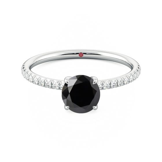 Carrie big satc black diamond engagement ring 1
