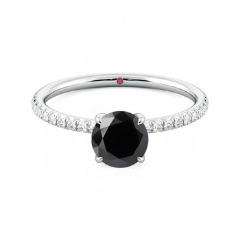 Carrie big satc black diamond engagement ring 1