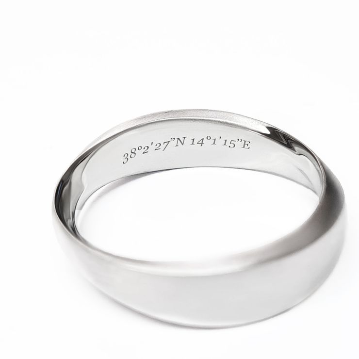 Engraving inscription wedding ring copy