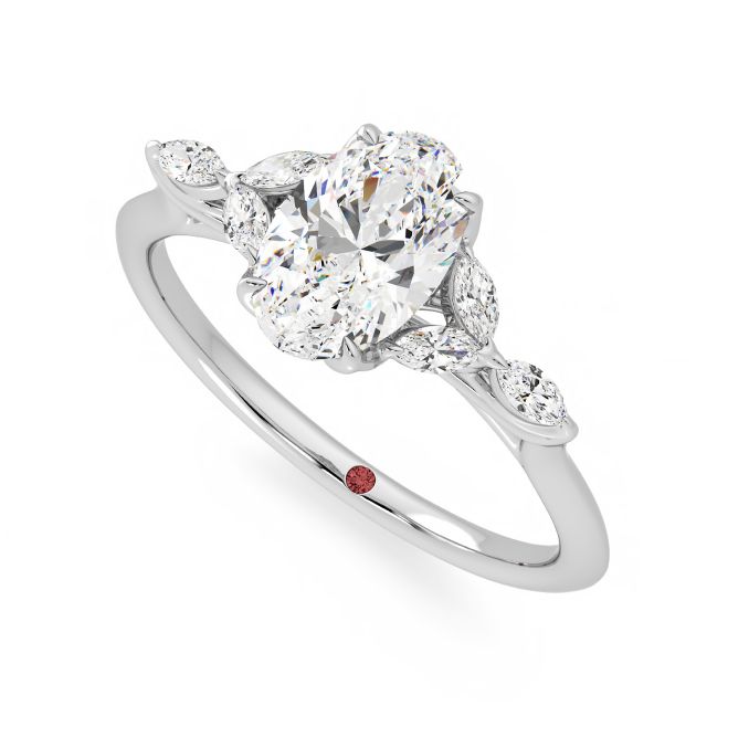 Tamora oval platinum