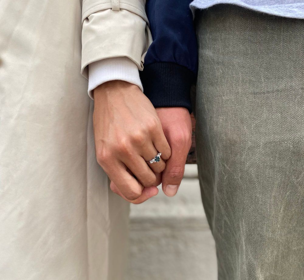 Couples shop for their engagement rings together