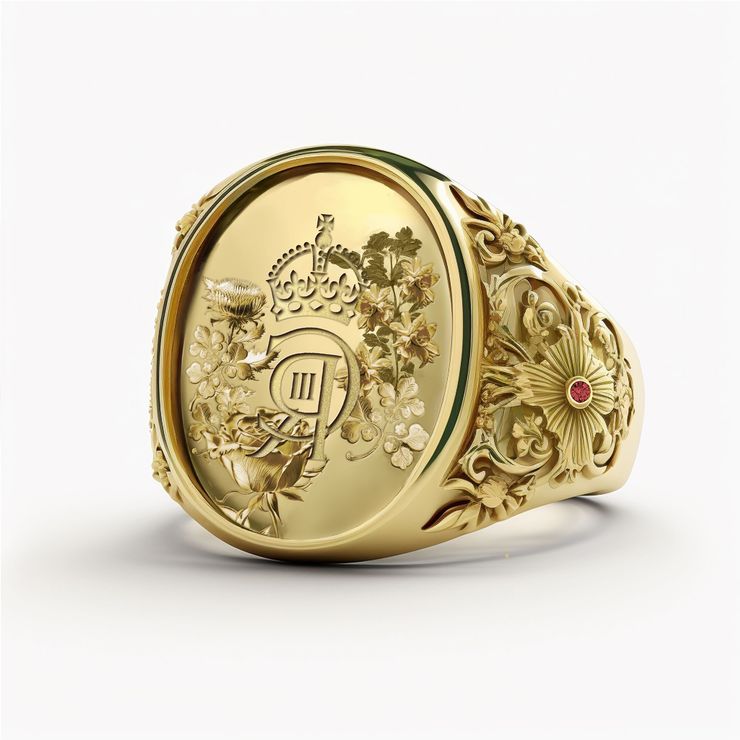 King Charles Coronation Signet Ring Taylor and Hart