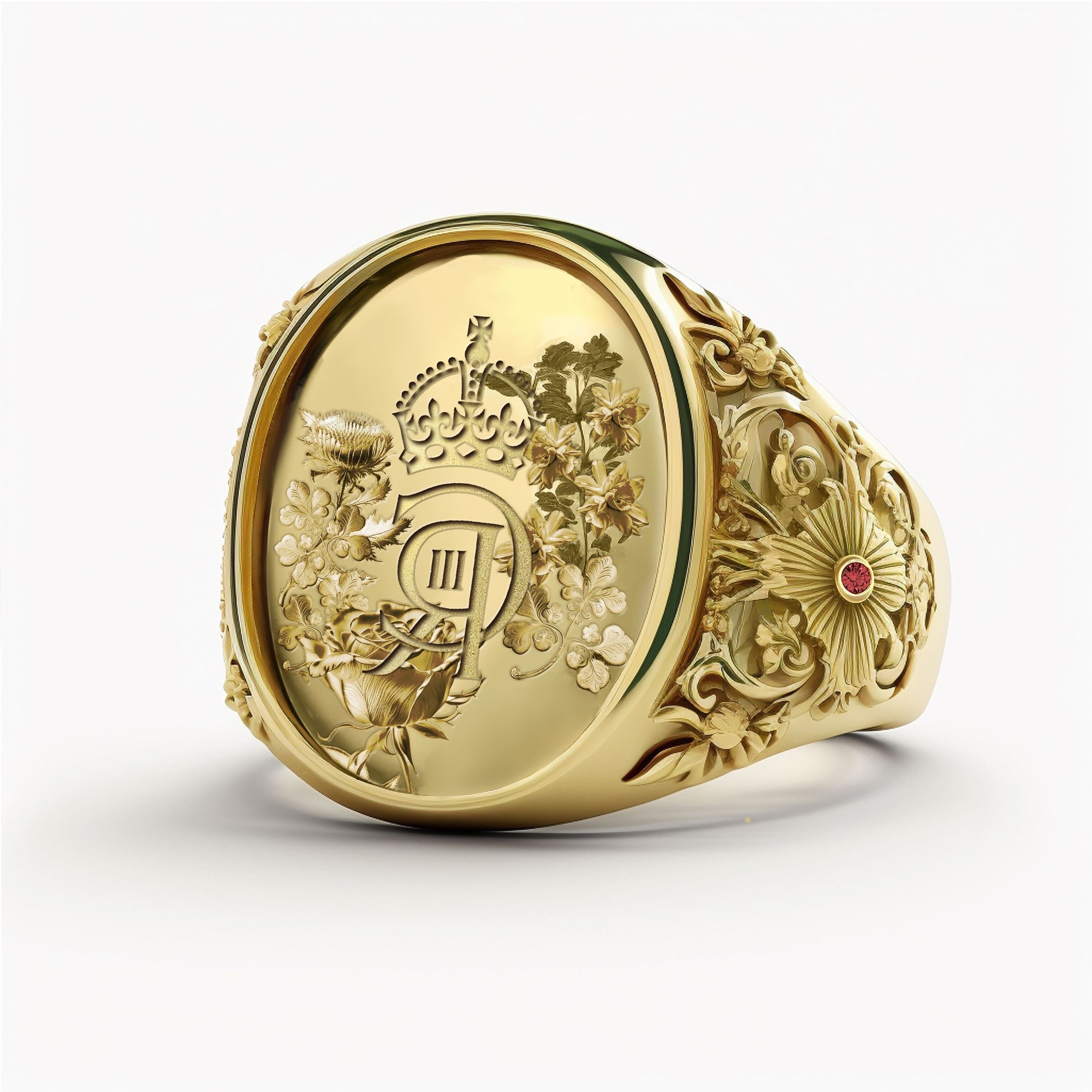 King Charles Coronation Signet Ring Taylor and Hart