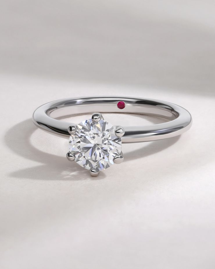 Round diamond solitaire