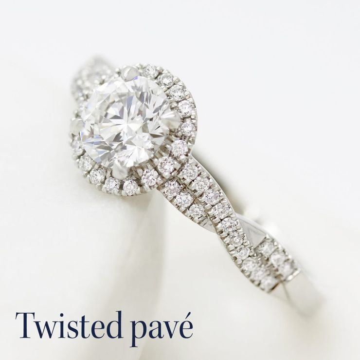 Twisted pave shank