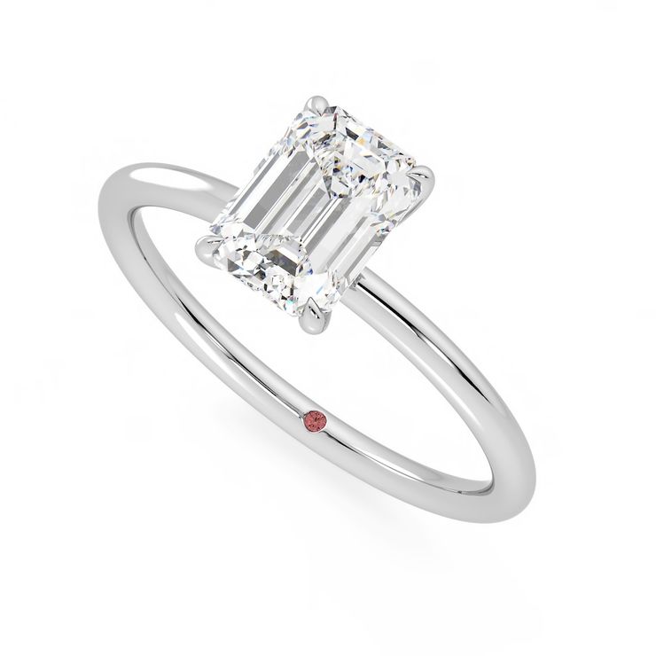 Demure Emerald Perspective White