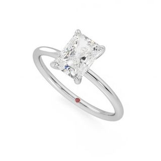 Demure radiant perspective white