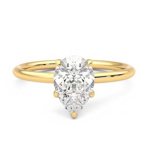 Demure pear front yellow