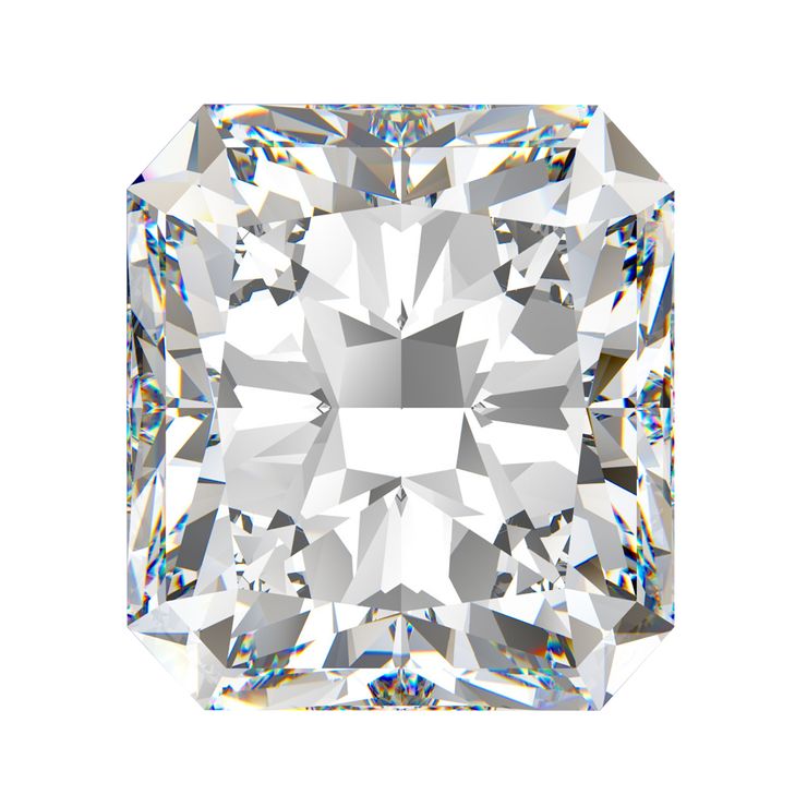 Elongated radiant diamond