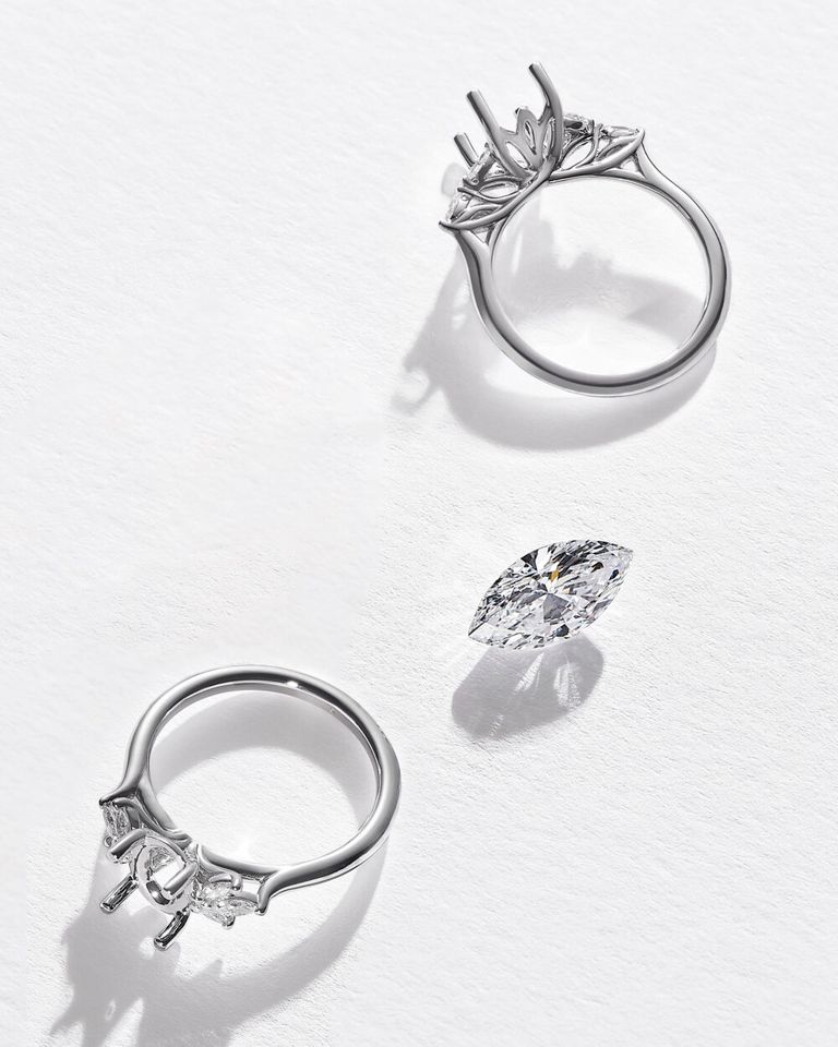 Marquise engagement ring