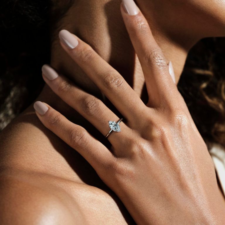 Marquise Diamond Engagement Ring