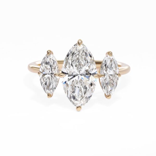 Marquise Diamond Trilogy Engagement Ring