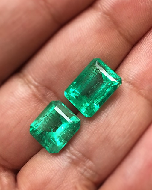 Emeralds on hand