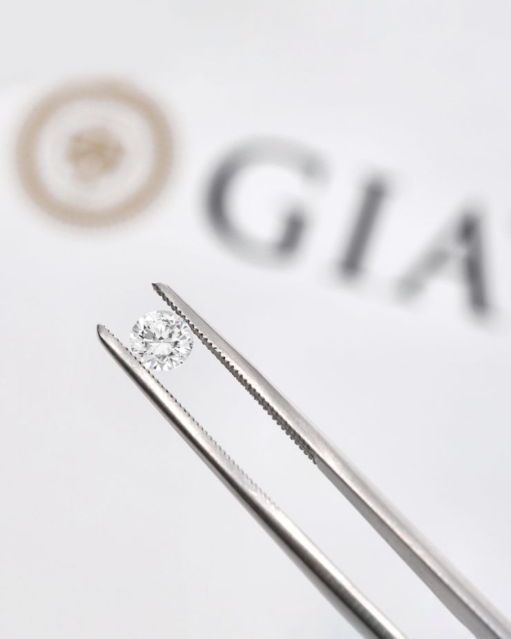 GIA natural round diamond certification copy