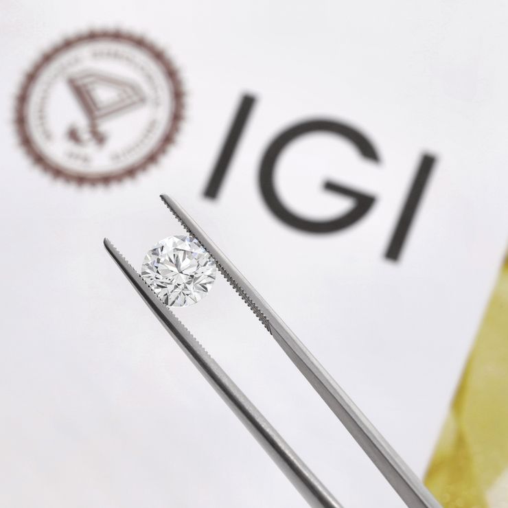 Lab grown diamond igi certification copy